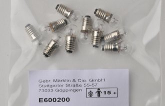 Märklin Glühlampe Beleuchtungssockel